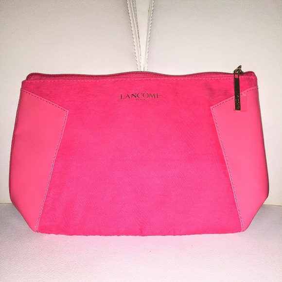 Lancome Other - Lancome Hot Pink Makeup Cosmetic Bag